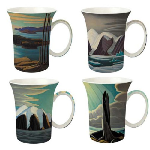 McIntosh Fine Bone China "Harris" Set of 4 Mugs